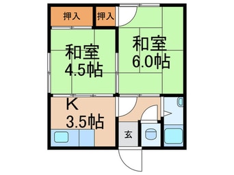 間取図 井上文化住宅　Ｂ