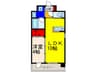 グランドゥーエ永和駅前 1LDKの間取り