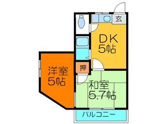 間取図 ハイツ専永