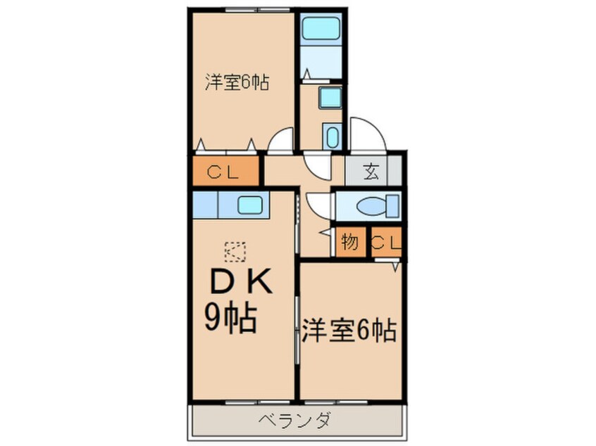 間取図 セジュ－ルＭ・Ⅰ