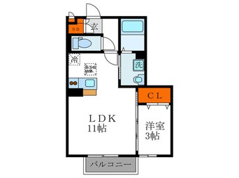 間取図 レ－ベン・グロ－スＢ棟