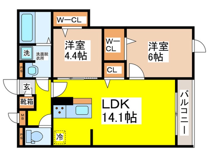 間取り図 メゾン　ド　セリジエ