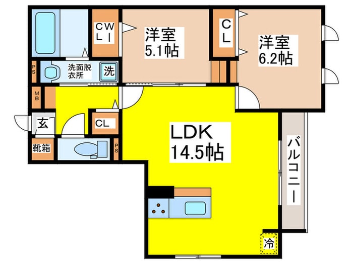 間取り図 メゾン　ド　セリジエ
