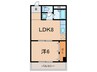 赤坂マンション 1LDKの間取り
