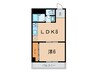 赤坂マンション 1LDKの間取り