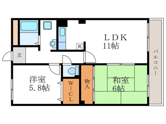 間取り図 オークフィールド　Ｋ