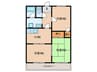 グリーン・フォーレスト 3Kの間取り