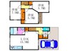 久我西出町貸家 3LDKの間取り