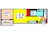 F mirai Grus 1LDKの間取り