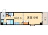 ベラジオ富小路(303) 1DKの間取り