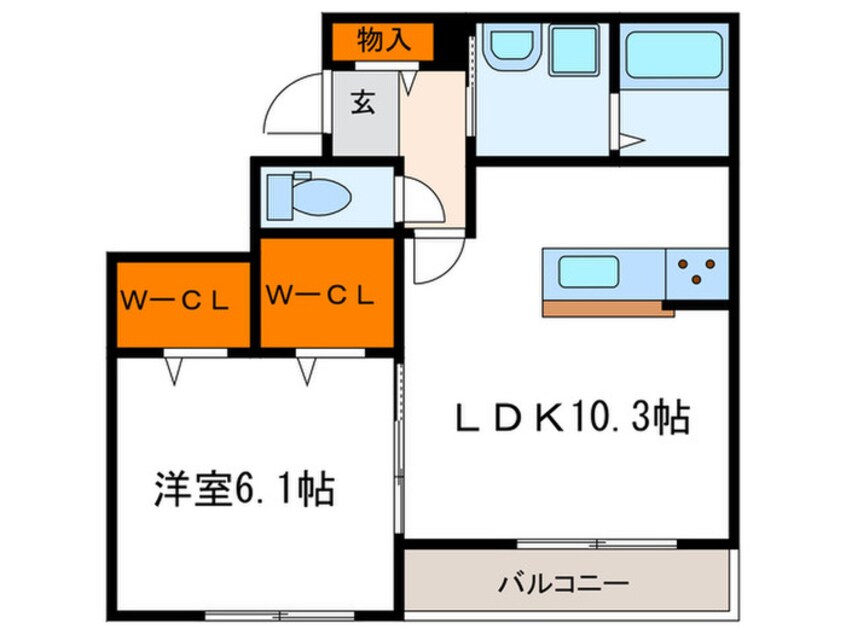 間取図 クレール彩