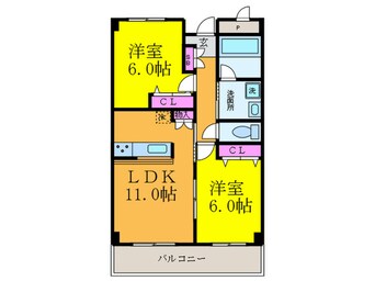 間取図 ピュアステ－ジＭＩＷＡ