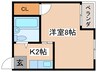 平野スクウェア 1Kの間取り