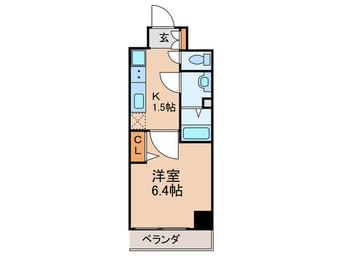 間取図 ﾌﾟﾚｻﾝｽ桜ノ宮ｲｰｻﾘｱﾙ(606)