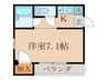 ＰＩＮＥ　ＴＲＥＥ 1Kの間取り