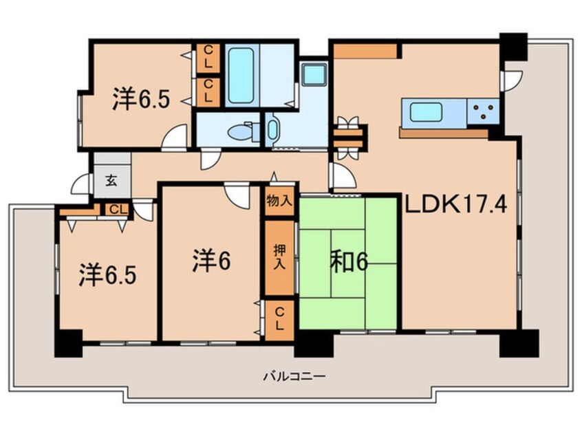 間取図 ＡＣＴＡ西宮東館(1714)