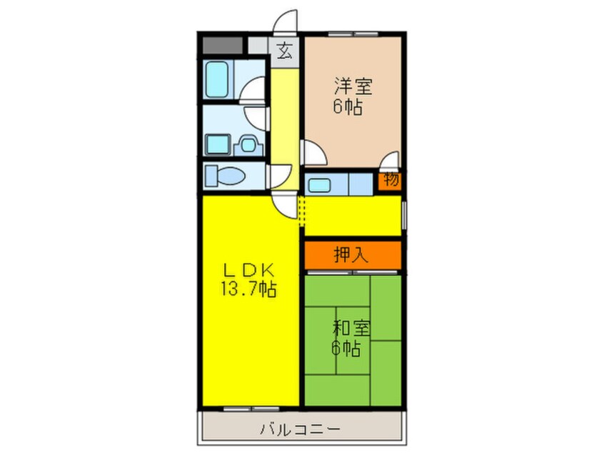 間取図 Ｍ・ライフ