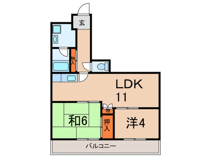 間取図 サムティ南多聞台