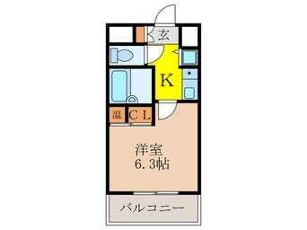 間取図 ｼﾃｨｰﾗｲﾌﾃﾞｨﾅｽﾃｨ新大阪