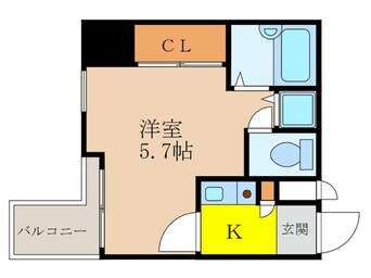 間取図 ｼﾃｨｰﾗｲﾌﾃﾞｨﾅｽﾃｨ新大阪