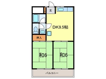 間取図 リバーサイド甲陽園