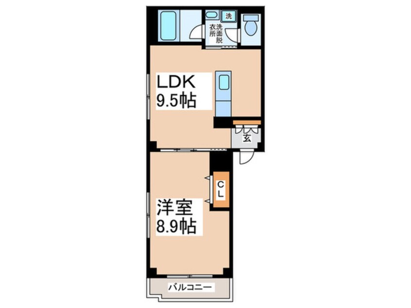 間取図 エクセレントフィールド