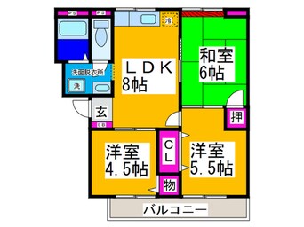 間取図 ファミ－ユ白鷺