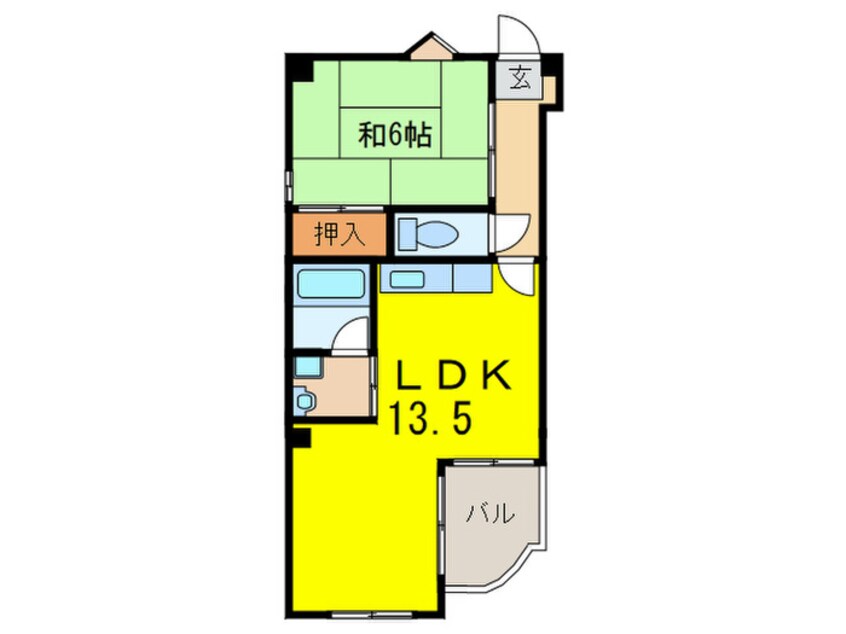 間取図 シティライフ多聞