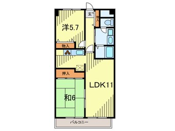 間取図 グレースコート直井