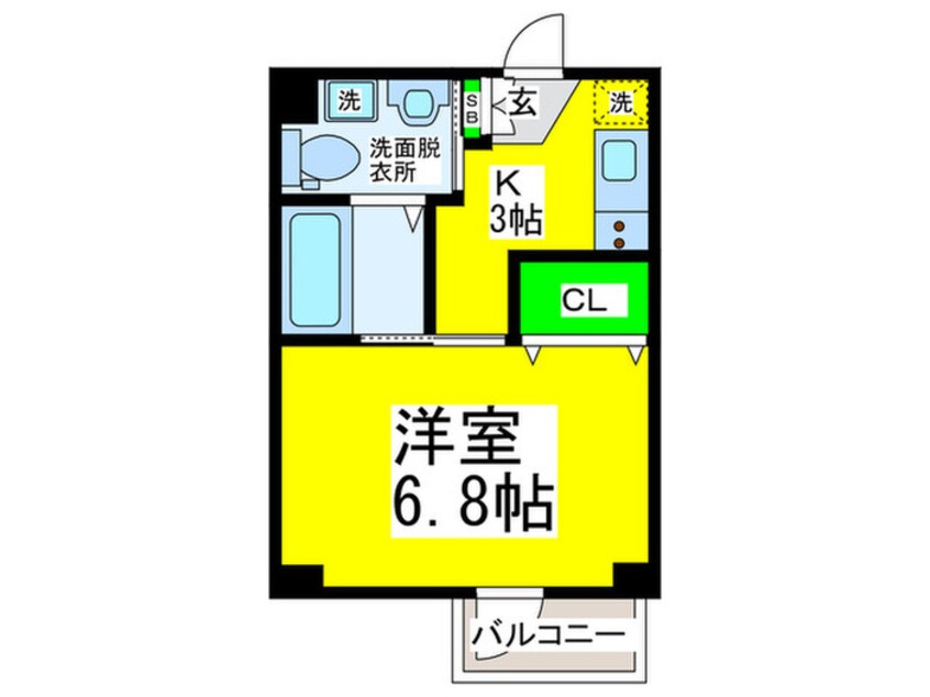 間取図 シャルマン鳳駅前