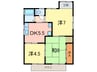 ソレイユ御影 3DKの間取り