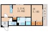 仮)vogue京都桂 1LDKの間取り