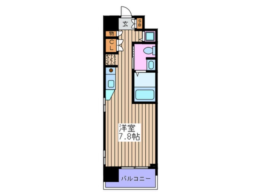 間取図 エスリード御堂筋梅田(601)