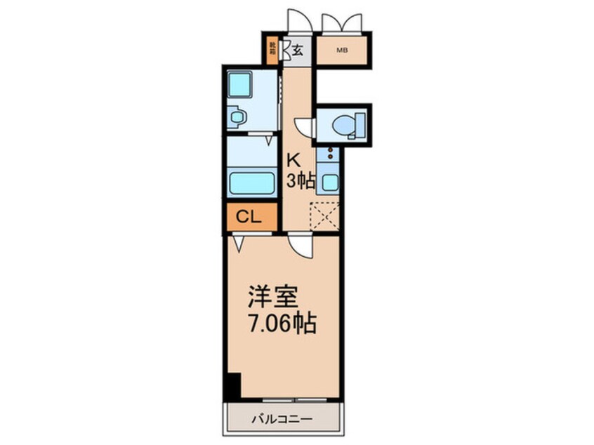 間取図 Ｋ－フロント加美北公園