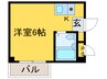 シャトー第３今里 1Rの間取り