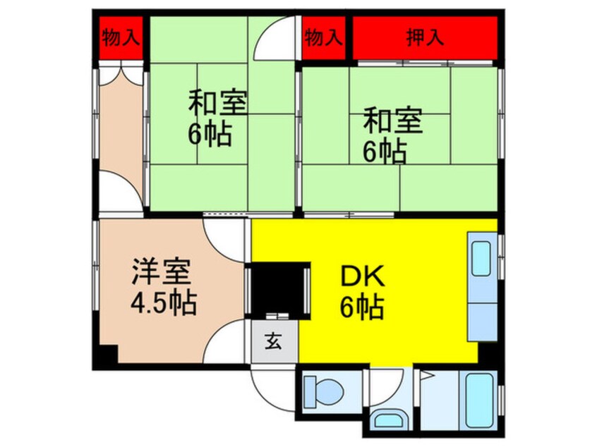 間取図 三隆（1）コ－ポラス