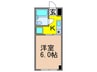 ふぁみ～ゆ千里山 1Kの間取り