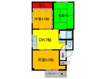 間取図 ニッコ－ハイツ東花園