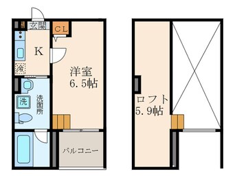 間取図 La Fiore Ama