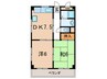 エステ－ト宮本 2DKの間取り