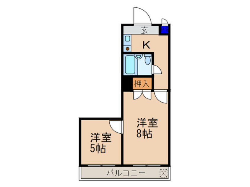 間取図 セジュール大手筋