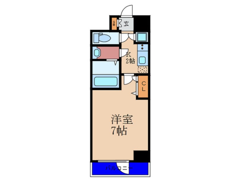 間取図 ﾌｧ-ｽﾄｽﾃ-ｼﾞ梅田WEST(306)