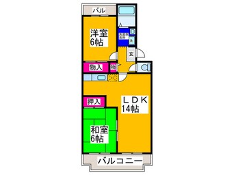 間取図 グレープコート