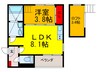 ＮＡＺＣＡハイツ 1LDKの間取り