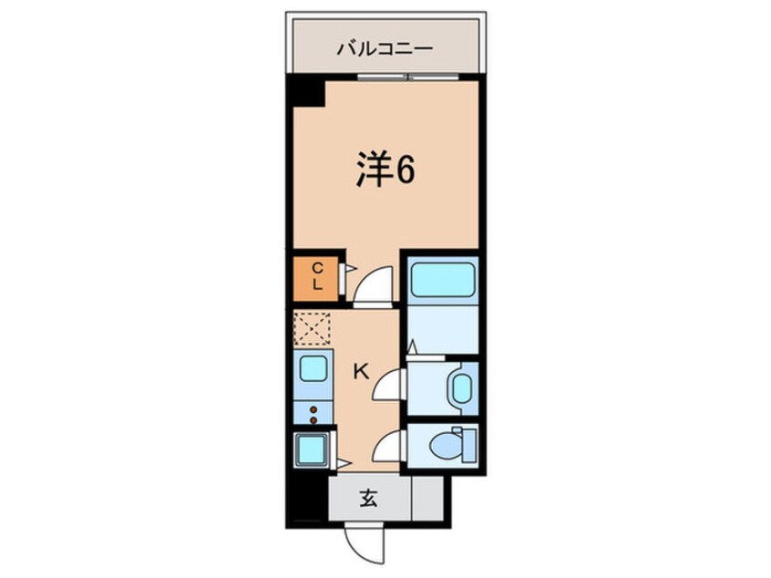 間取図 ﾌｧｽﾃｰﾄ神戸ｱﾓｰﾚ（402）