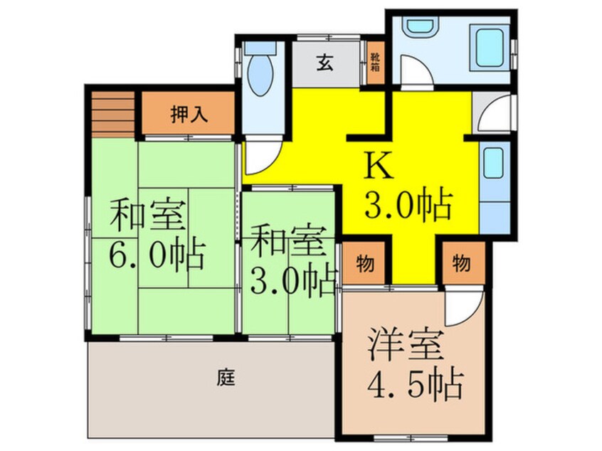 間取図 太田1-8-26貸家2