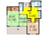 太田1-8-26貸家2 3Kの間取り