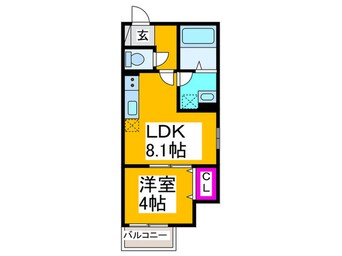 間取図 仮)堺市東区南野田AP　A棟