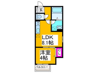 間取図 仮)堺市東区南野田AP　A棟