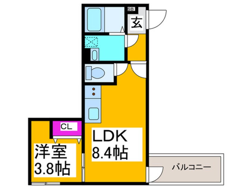 間取図 仮）堺市東区南野田AP　Ｂ棟